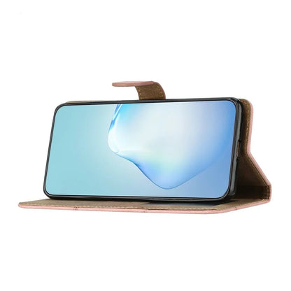 For Xiaomi Redmi 14C 4G Wallet Case Line Imprinted Skin-Touch Anti-Drop Leather Flip Phone Cover