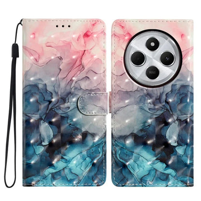 For Xiaomi Redmi 14C 4G Case PU Leather 3D Pattern Printing Wallet Phone Cover