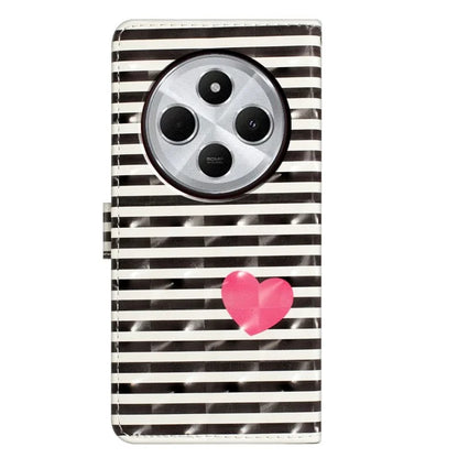 For Xiaomi Redmi 14C 4G Case PU Leather 3D Pattern Printing Wallet Phone Cover