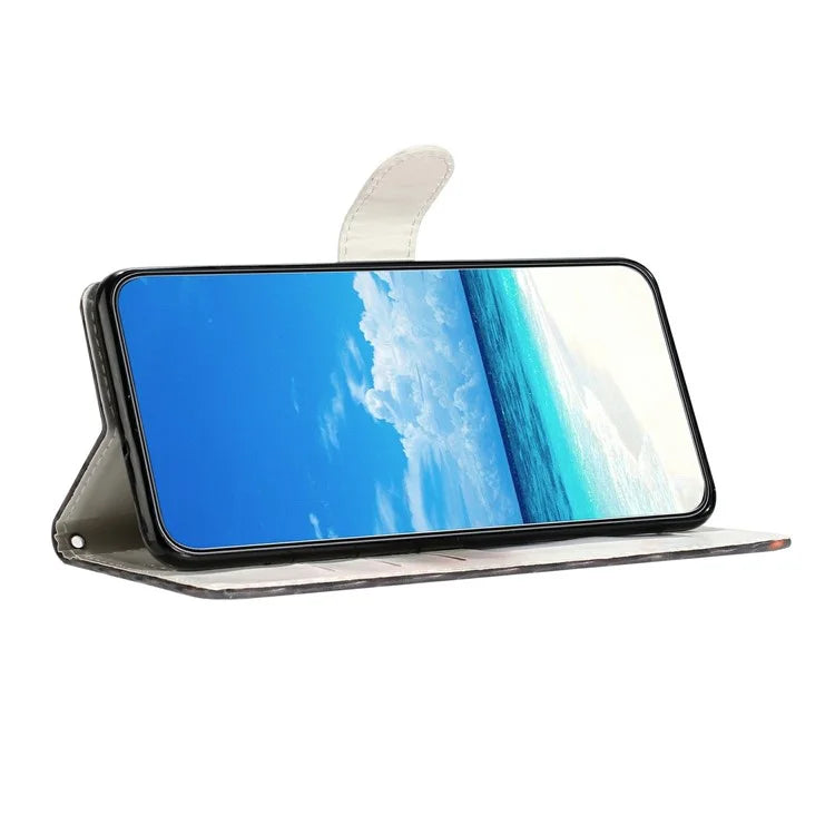 For Xiaomi Redmi 14C 4G Case PU Leather 3D Pattern Printing Wallet Phone Cover