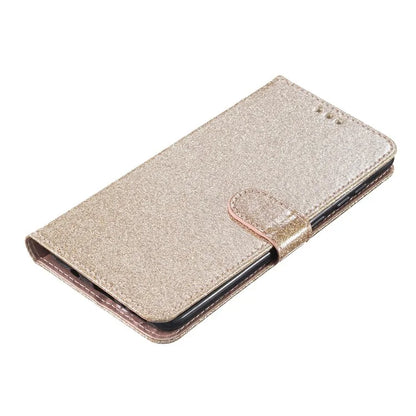 For Xiaomi Redmi 14C 4G Wallet Case Glitter Anti-Scratch Leather Phone Cover Stand