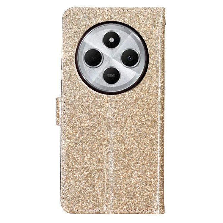 For Xiaomi Redmi 14C 4G Wallet Case Glitter Anti-Scratch Leather Phone Cover Stand