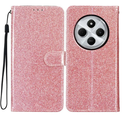 For Xiaomi Redmi 14C 4G Wallet Case Glitter Anti-Scratch Leather Phone Cover Stand