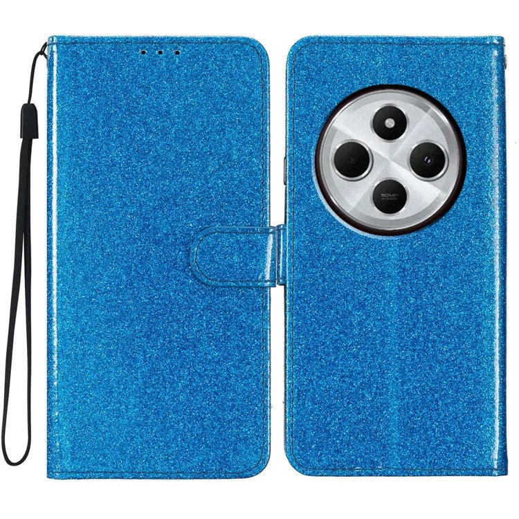 For Xiaomi Redmi 14C 4G Wallet Case Glitter Anti-Scratch Leather Phone Cover Stand