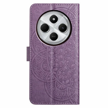 For Xiaomi Redmi 14C 4G Leather Case with Card Slots Mandala Pattern Phone Cover Stand