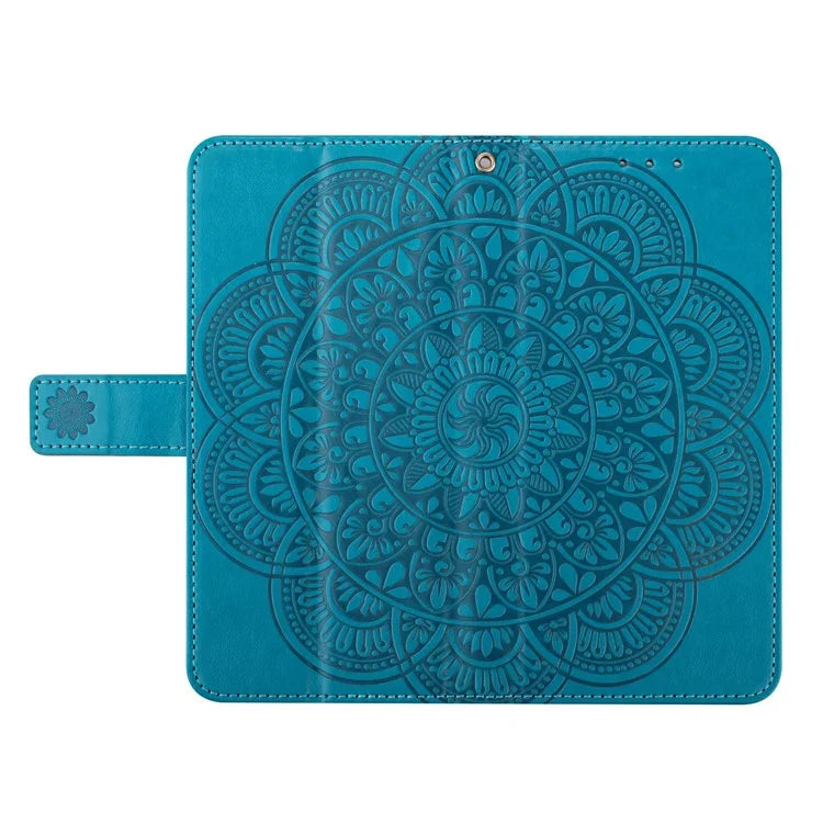 For Xiaomi Redmi 14C 4G Leather Case with Card Slots Mandala Pattern Phone Cover Stand