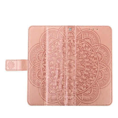 For Xiaomi Redmi 14C 4G Leather Case with Card Slots Mandala Pattern Phone Cover Stand