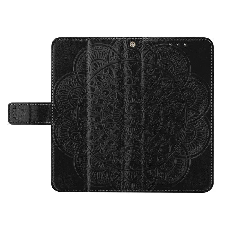 For Xiaomi Redmi 14C 4G Leather Case with Card Slots Mandala Pattern Phone Cover Stand