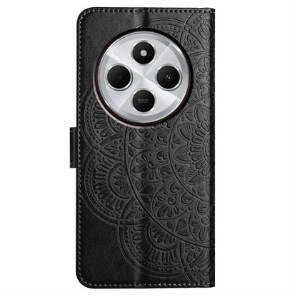 For Xiaomi Redmi 14C 4G Leather Case with Card Slots Mandala Pattern Phone Cover Stand