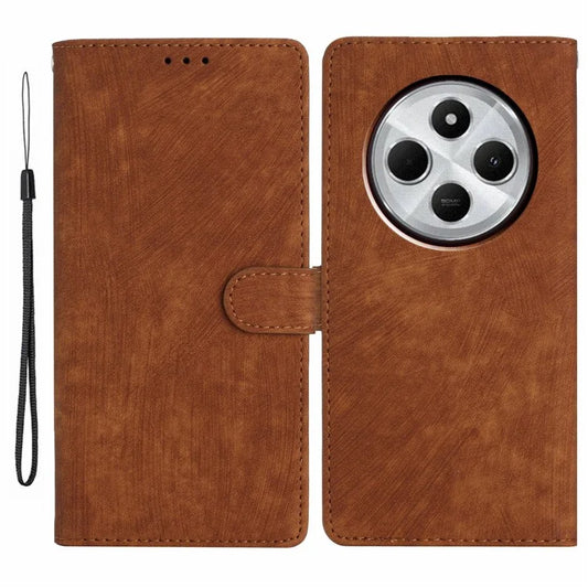For Xiaomi Redmi 14C 4G Case with Card Clots Skin-Touch PU Leather Phone Cover Stand