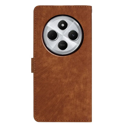 For Xiaomi Redmi 14C 4G Case with Card Clots Skin-Touch PU Leather Phone Cover Stand