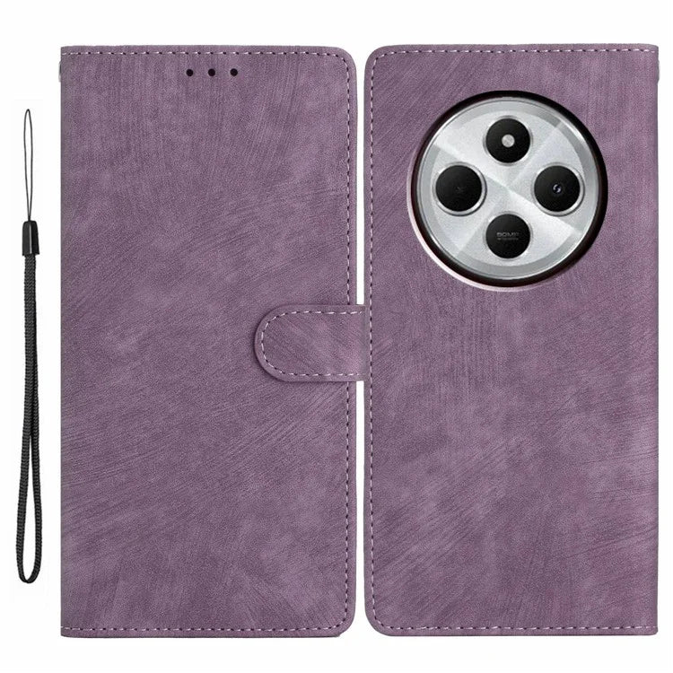 For Xiaomi Redmi 14C 4G Case with Card Clots Skin-Touch PU Leather Phone Cover Stand