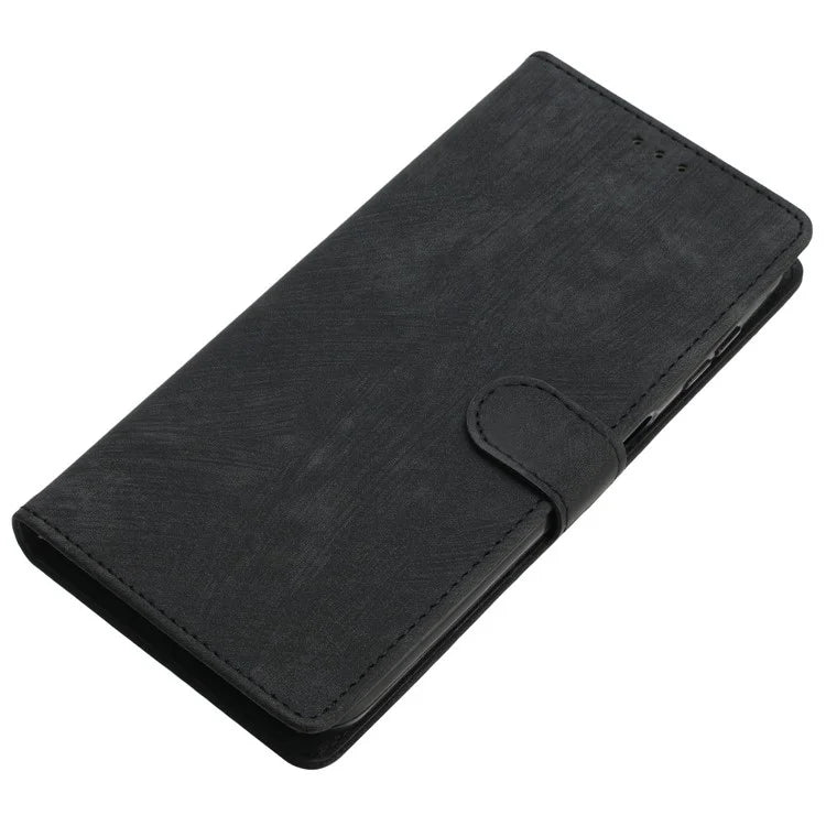 For Xiaomi Redmi 14C 4G Case with Card Clots Skin-Touch PU Leather Phone Cover Stand