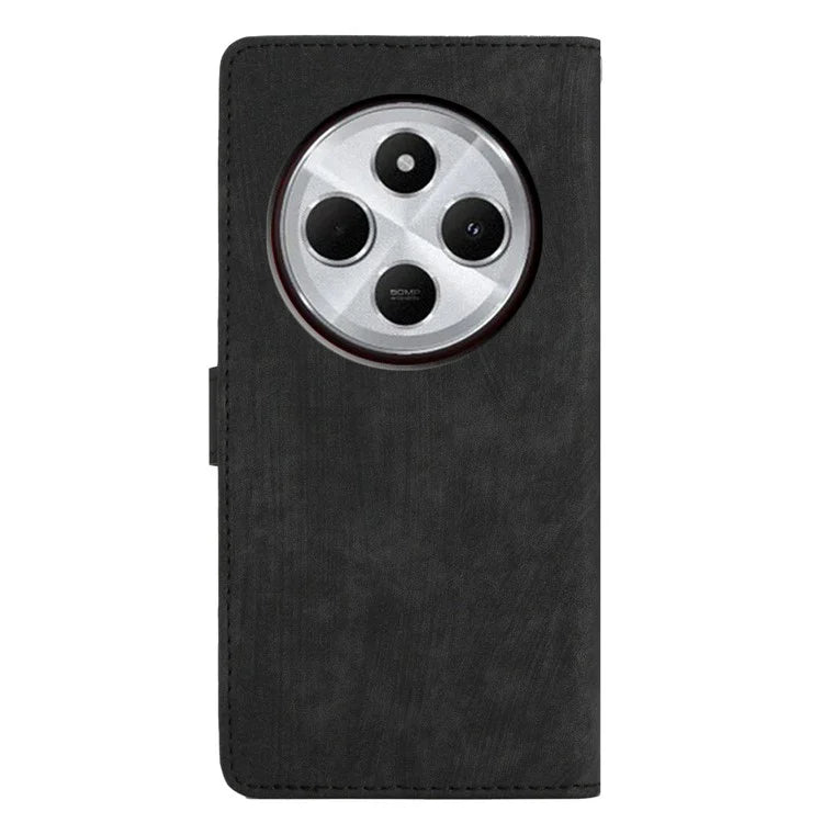 For Xiaomi Redmi 14C 4G Case with Card Clots Skin-Touch PU Leather Phone Cover Stand