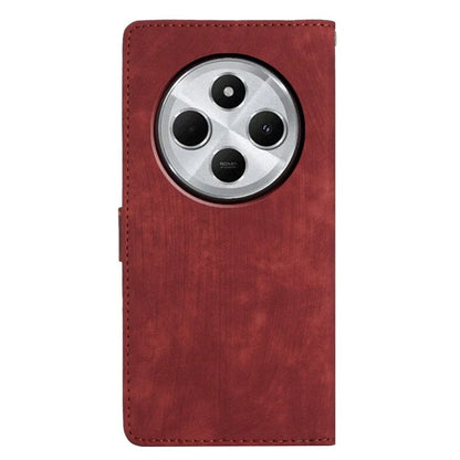 For Xiaomi Redmi 14C 4G Case with Card Clots Skin-Touch PU Leather Phone Cover Stand