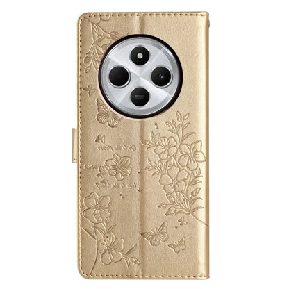 For Xiaomi Redmi 14C 4G Wallet Phone Case Butterfly Floral Imprint Leather Flip Cover