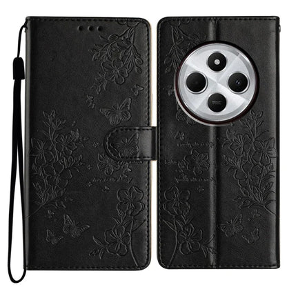 For Xiaomi Redmi 14C 4G Wallet Phone Case Butterfly Floral Imprint Leather Flip Cover