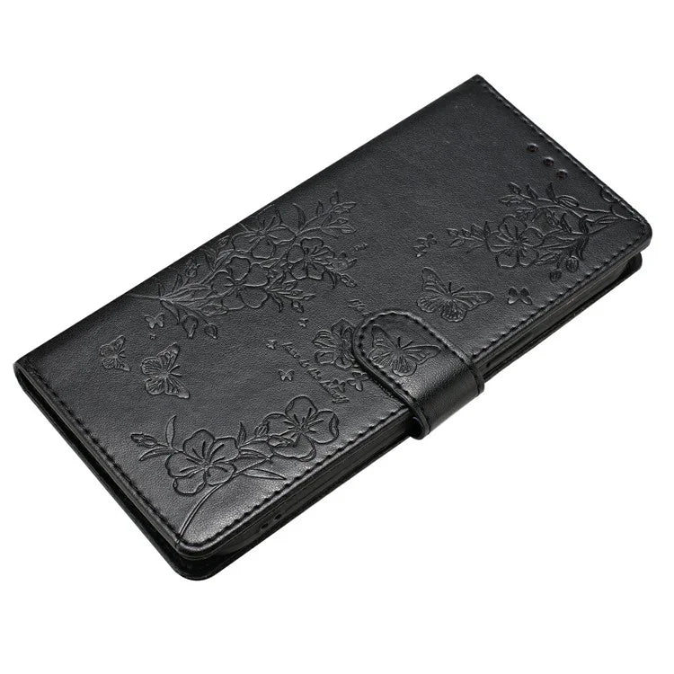 For Xiaomi Redmi 14C 4G Wallet Phone Case Butterfly Floral Imprint Leather Flip Cover