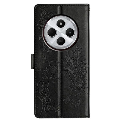 For Xiaomi Redmi 14C 4G Wallet Phone Case Butterfly Floral Imprint Leather Flip Cover