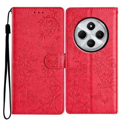For Xiaomi Redmi 14C 4G Wallet Phone Case Butterfly Floral Imprint Leather Flip Cover
