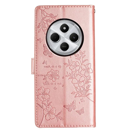 For Xiaomi Redmi 14C 4G Wallet Phone Case Butterfly Floral Imprint Leather Flip Cover