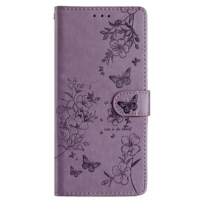 For Xiaomi Redmi 14C 4G Wallet Phone Case Butterfly Floral Imprint Leather Flip Cover