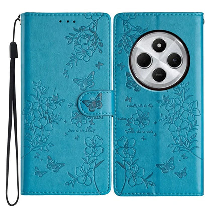 For Xiaomi Redmi 14C 4G Wallet Phone Case Butterfly Floral Imprint Leather Flip Cover