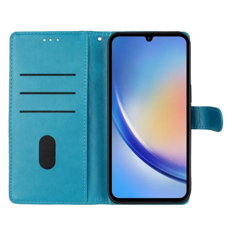 For Xiaomi Redmi 14C 4G Wallet Phone Case Butterfly Floral Imprint Leather Flip Cover