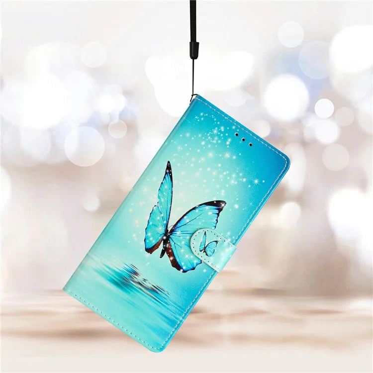 For Xiaomi Redmi 14C 4G Wallet Case PU Leather Pattern Printing Stand Phone Cover with Strap