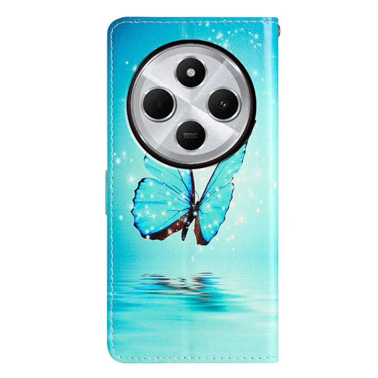 For Xiaomi Redmi 14C 4G Wallet Case PU Leather Pattern Printing Stand Phone Cover with Strap