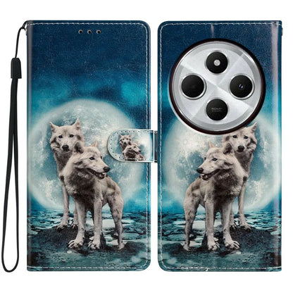 For Xiaomi Redmi 14C 4G Wallet Case PU Leather Pattern Printing Stand Phone Cover with Strap