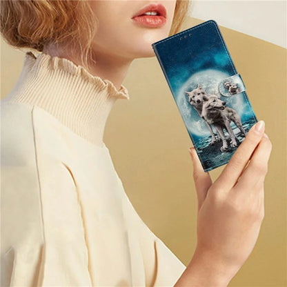 For Xiaomi Redmi 14C 4G Wallet Case PU Leather Pattern Printing Stand Phone Cover with Strap