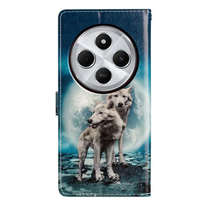 For Xiaomi Redmi 14C 4G Wallet Case PU Leather Pattern Printing Stand Phone Cover with Strap