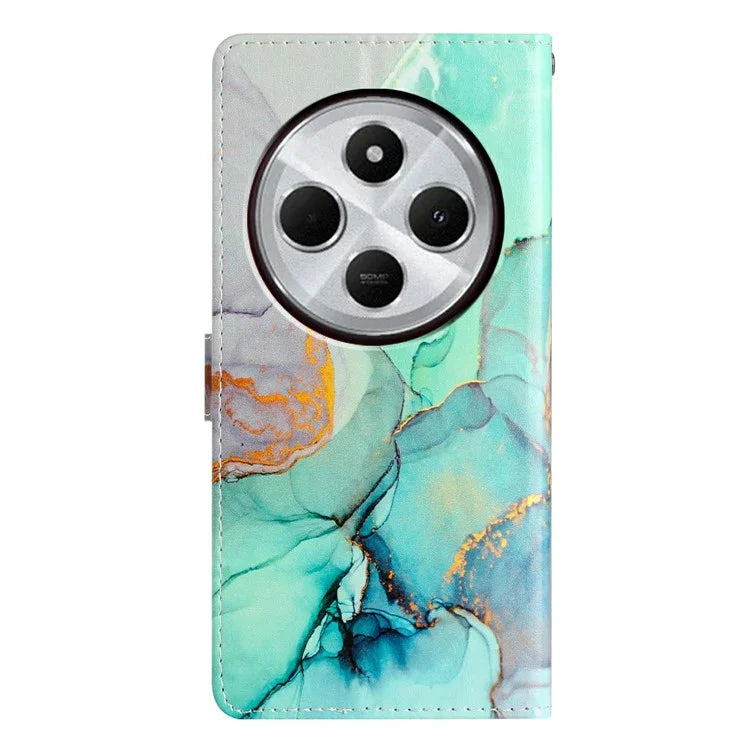 For Xiaomi Redmi 14C 4G Wallet Case PU Leather Pattern Printing Stand Phone Cover with Strap