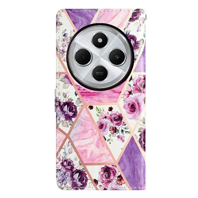 For Xiaomi Redmi 14C 4G Wallet Case PU Leather Pattern Printing Stand Phone Cover with Strap