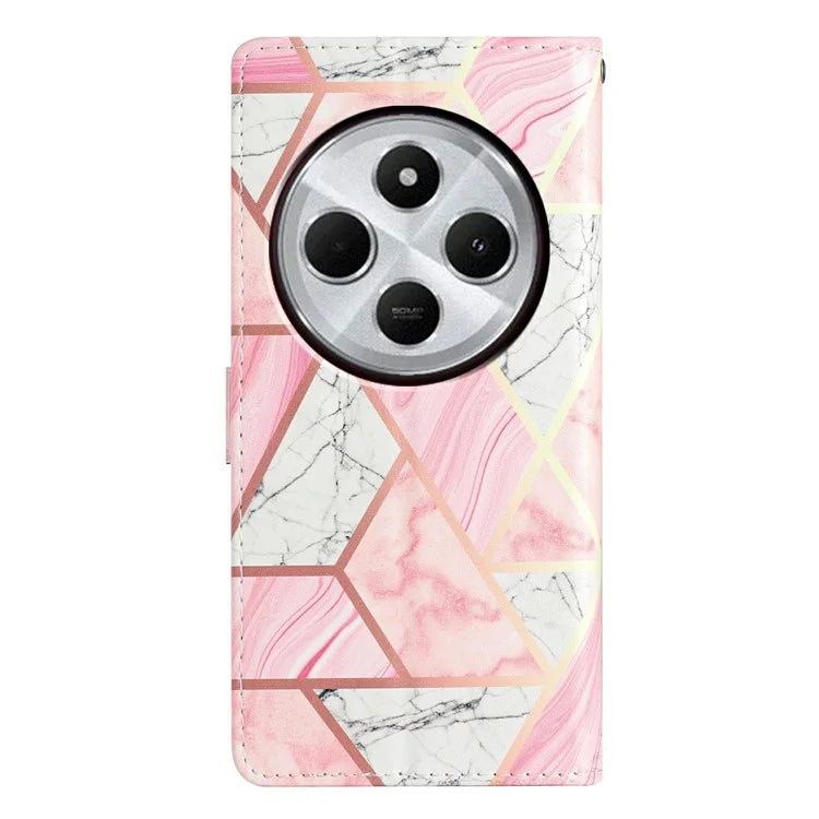For Xiaomi Redmi 14C 4G Wallet Case PU Leather Pattern Printing Stand Phone Cover with Strap