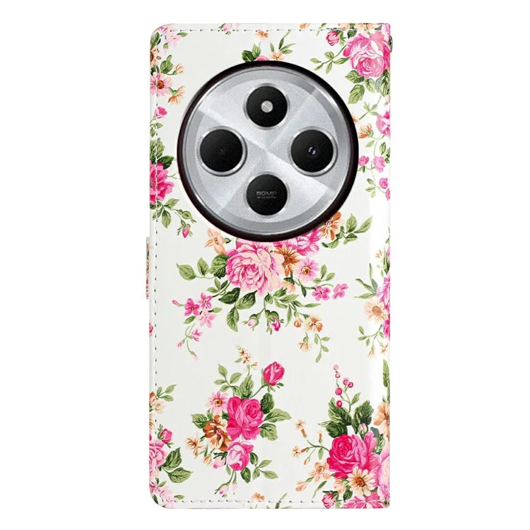 For Xiaomi Redmi 14C 4G Wallet Case PU Leather Pattern Printing Stand Phone Cover with Strap