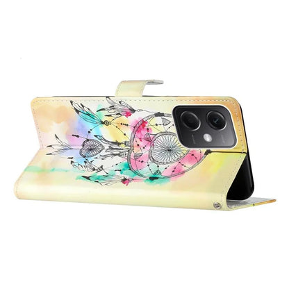 For Xiaomi Redmi 14C 4G Wallet Case PU Leather Pattern Printing Stand Phone Cover with Strap