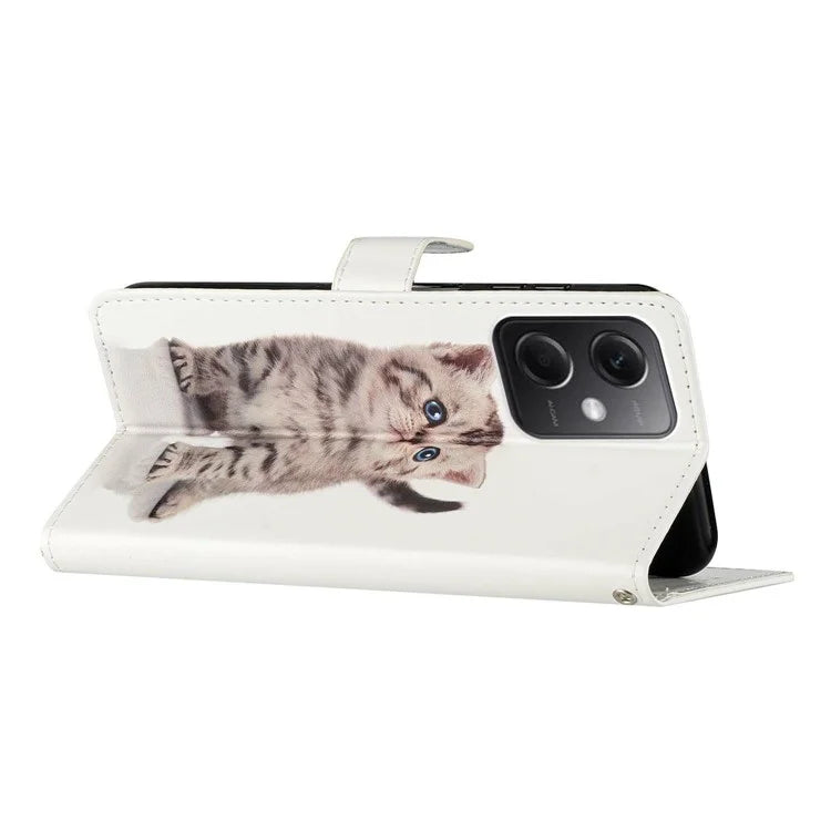 For Xiaomi Redmi 14C 4G Wallet Case PU Leather Pattern Printing Stand Phone Cover with Strap