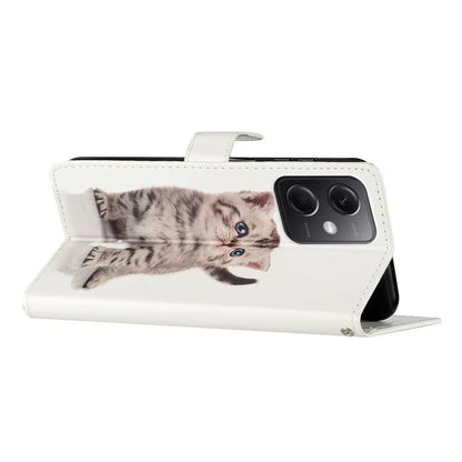 For Xiaomi Redmi 14C 4G Wallet Case PU Leather Pattern Printing Stand Phone Cover with Strap