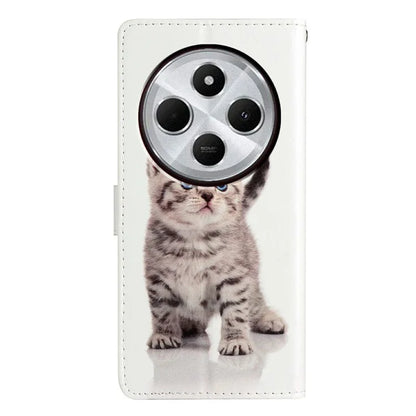 For Xiaomi Redmi 14C 4G Wallet Case PU Leather Pattern Printing Stand Phone Cover with Strap