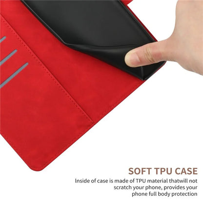 HT05 For Xiaomi Redmi 14C 4G Case Skin-Touch Lines PU Leather Flip Phone Cover