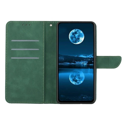 HT05 For Xiaomi Redmi 14C 4G Case Skin-Touch Lines PU Leather Flip Phone Cover