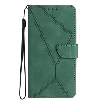 HT05 For Xiaomi Redmi 14C 4G Case Skin-Touch Lines PU Leather Flip Phone Cover