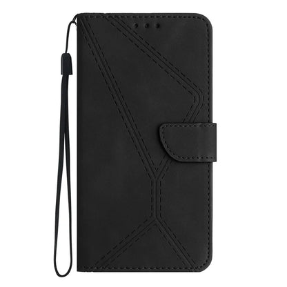 HT05 For Xiaomi Redmi 14C 4G Case Skin-Touch Lines PU Leather Flip Phone Cover