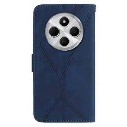 HT05 For Xiaomi Redmi 14C 4G Case Skin-Touch Lines PU Leather Flip Phone Cover