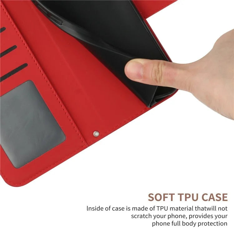 HT04 For Xiaomi Redmi 14C 4G Case Sunflower Imprint Leather Wallet Phone Cover with Wrist Strap