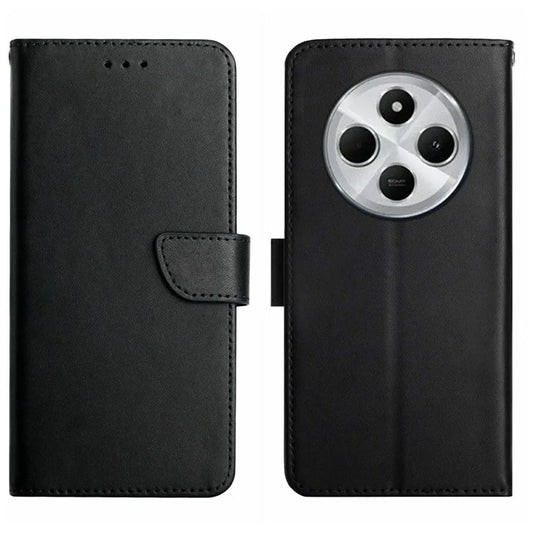 HT02 For Xiaomi Redmi 14C 4G Case Genuine Cow Leather Phone Cover Nappa Texture