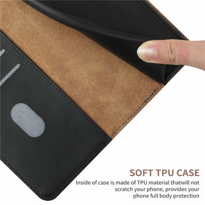 HT02 For Xiaomi Redmi 14C 4G Case Genuine Cow Leather Phone Cover Nappa Texture