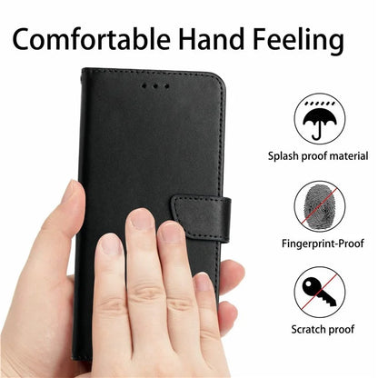 HT02 For Xiaomi Redmi 14C 4G Case Genuine Cow Leather Phone Cover Nappa Texture